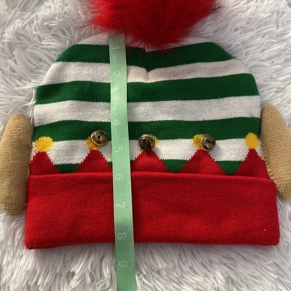 Christmas elf beanie w/bells